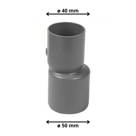 REDUCCION PVC SANITARIO CEM 50X40 MM