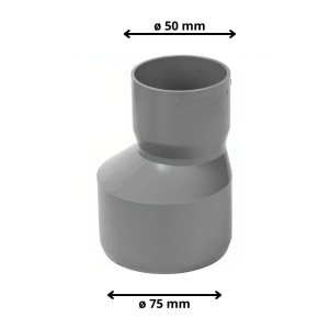 REDUCCION PVC SANITARIO CEM 75X50 MM