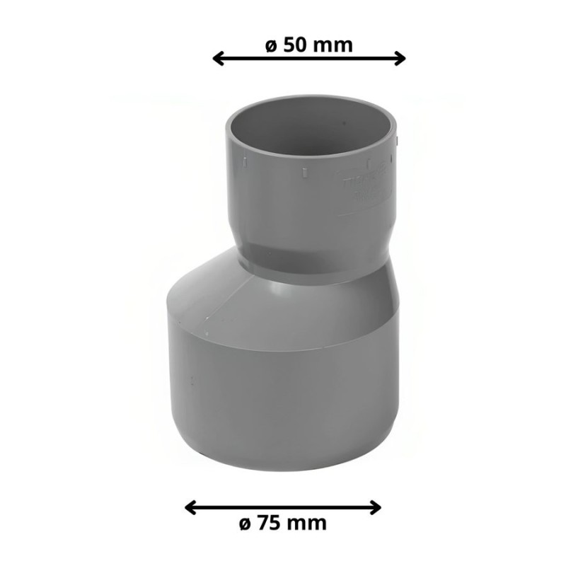 REDUCCION PVC SANITARIO CEM 75X50 MM