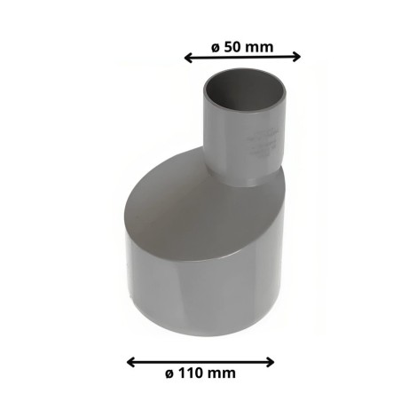 REDUCCION PVC SANITARIO CEM 110X50 MM