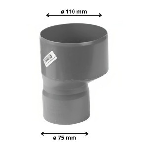 REDUCCION PVC SANITARIO CEM 110X75 MM