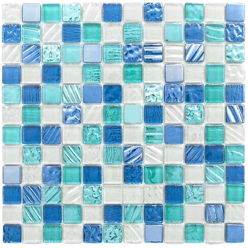 Listel 30 X 30 Vidrio Aqua Marina