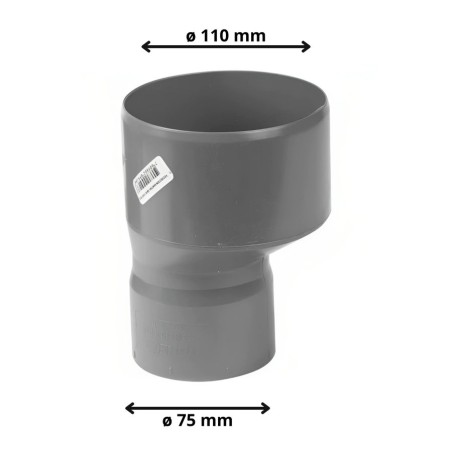 REDUCCION PVC SANITARIO CEM 110X75 MM