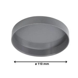 TAPA TUBO CEM PVC SANITARIO GRIS 110 MM