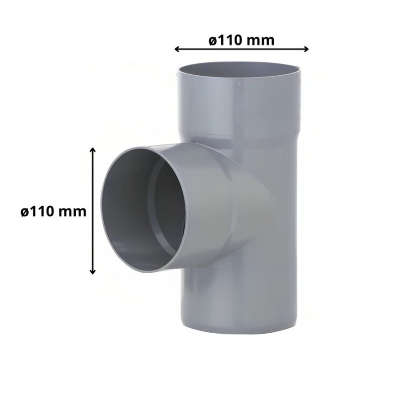 TEE PVC CEM SANITARIO 110 MM
