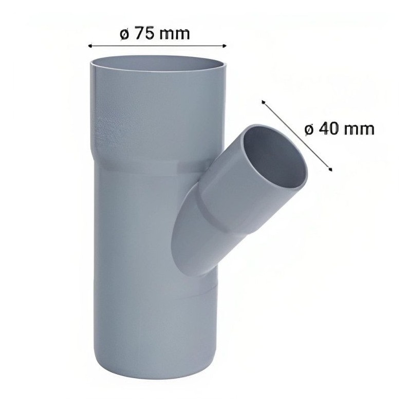 VEE REDUCCION CEM PVC SANITARIO 75X40 MM