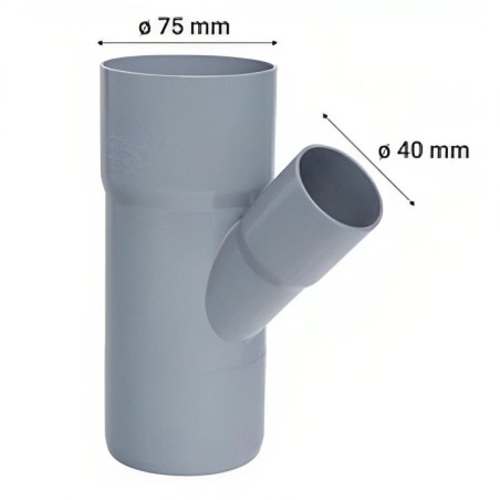 VEE REDUCCION CEM PVC SANITARIO 75X40 MM