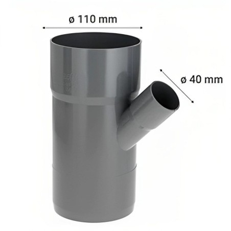 VEE REDUCCION CEM PVC SANITARIO 110X40 MM
