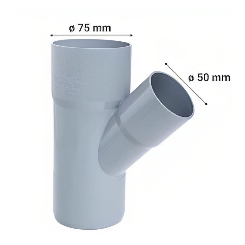 VEE REDUCCION CEM PVC SANITARIO 75X50 MM