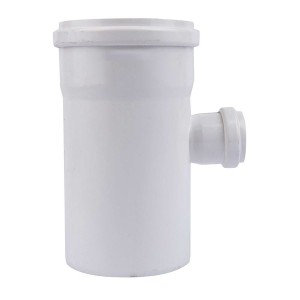 TEE PVC REDUCCION SANITARIO BLANCA C/GOMA 110X40