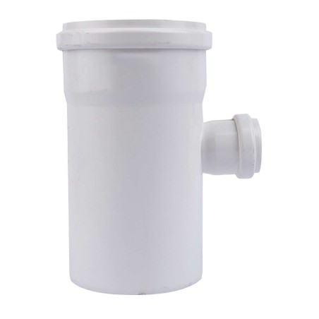 TEE PVC REDUCCION SANITARIO BLANCA C/GOMA 110X40