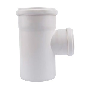 TEE PVC REDUCCION SANITARIO BLANCA C/GOMA 110X 75