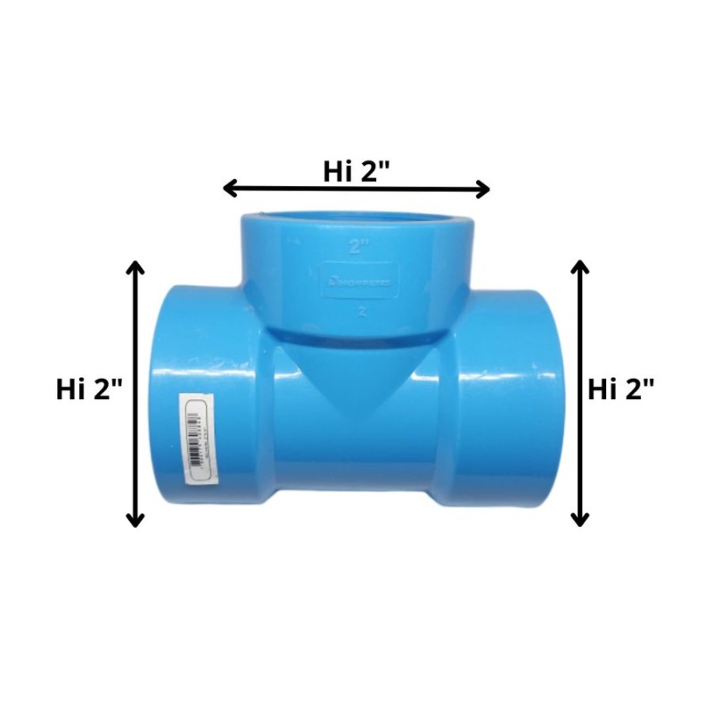 TEE PVC HI PRESION 2 X 2 X 2"