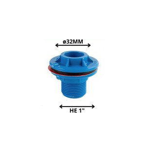 SALIDA ESTANQUE PVC PRESION 32 MM