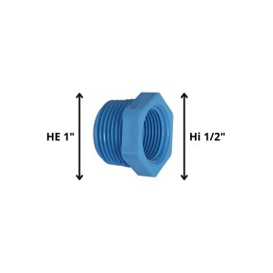 BUSHING PVC HE HI 1" X 1/2"