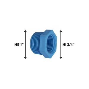 BUSHING PVC HE HI 1" X 3/4"