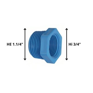 BUSHING PVC HE HI 11/4" X 3/4"
