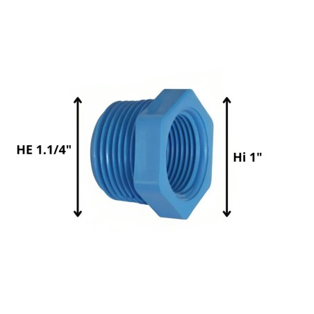 BUSHING PVC HE HI 11/4" X 1"