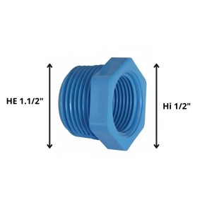 BUSHING PVC HE HI 11/2" X 1/2"