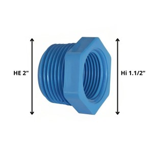 BUSHING PVC HE HI 2" X 11/2"