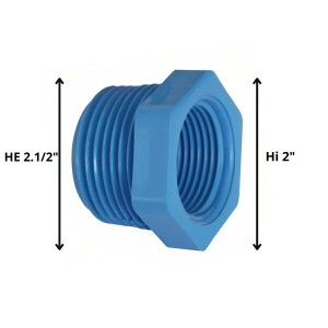 BUSHING PVC HE HI 21/2" X 2 "