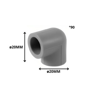 CODO POLIFUSION 90 X 20 MM