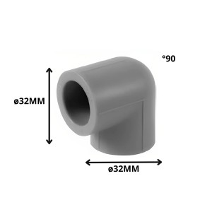 CODO POLIFUSION 90 X 32 MM
