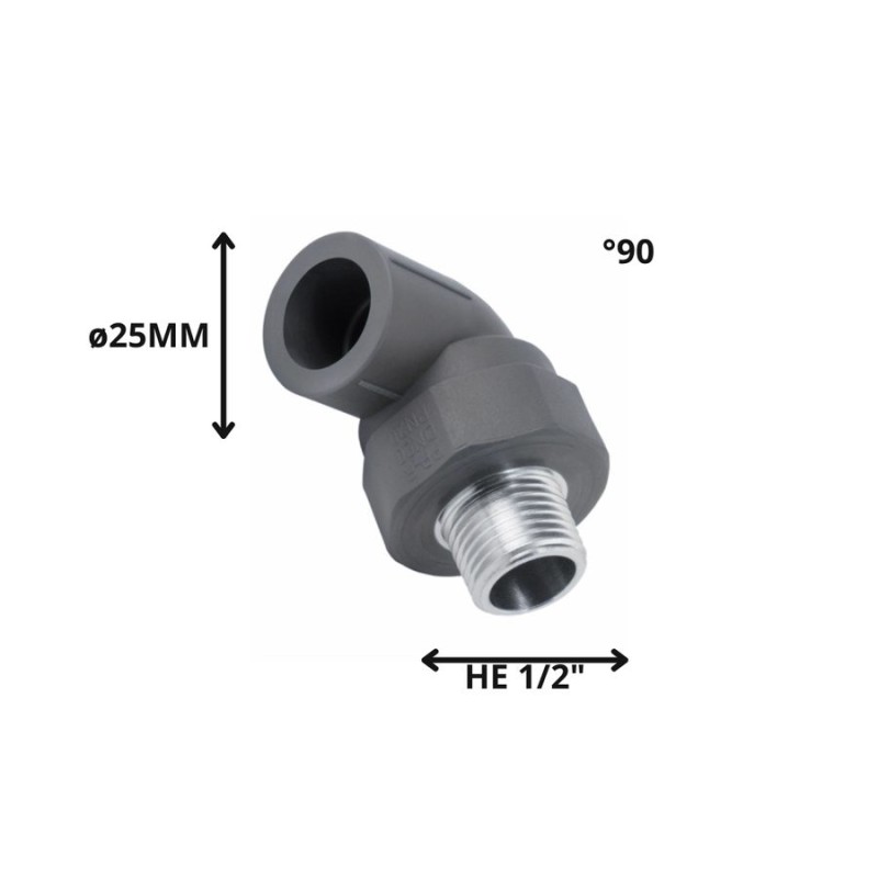 CODO POLIFUSION ROSCA METAL HE 25 MM 1/2"