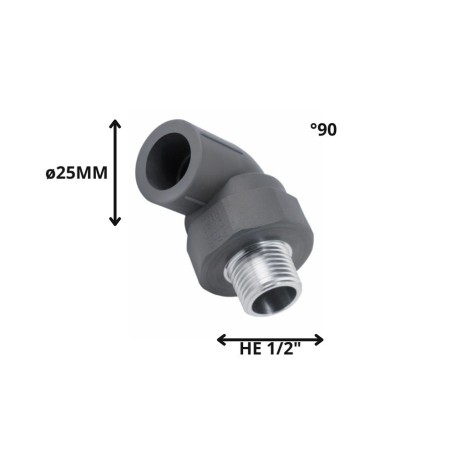 CODO POLIFUSION ROSCA METAL HE 25 MM 1/2"