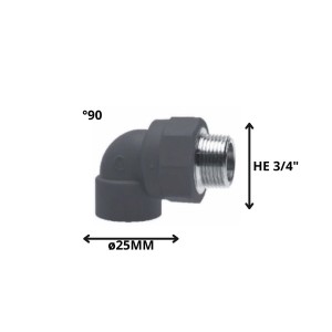 CODO POLIFUSION ROSCA METAL HE 25 MM 3/4"