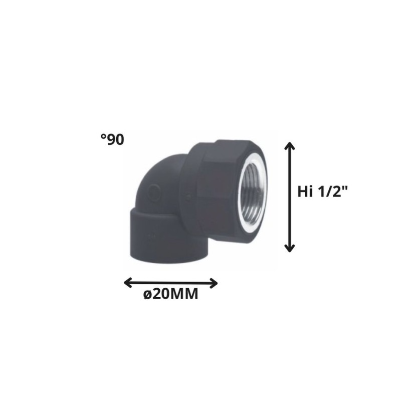 CODO POLIFUSION ROSCA METAL HI 20 MM 1/2"