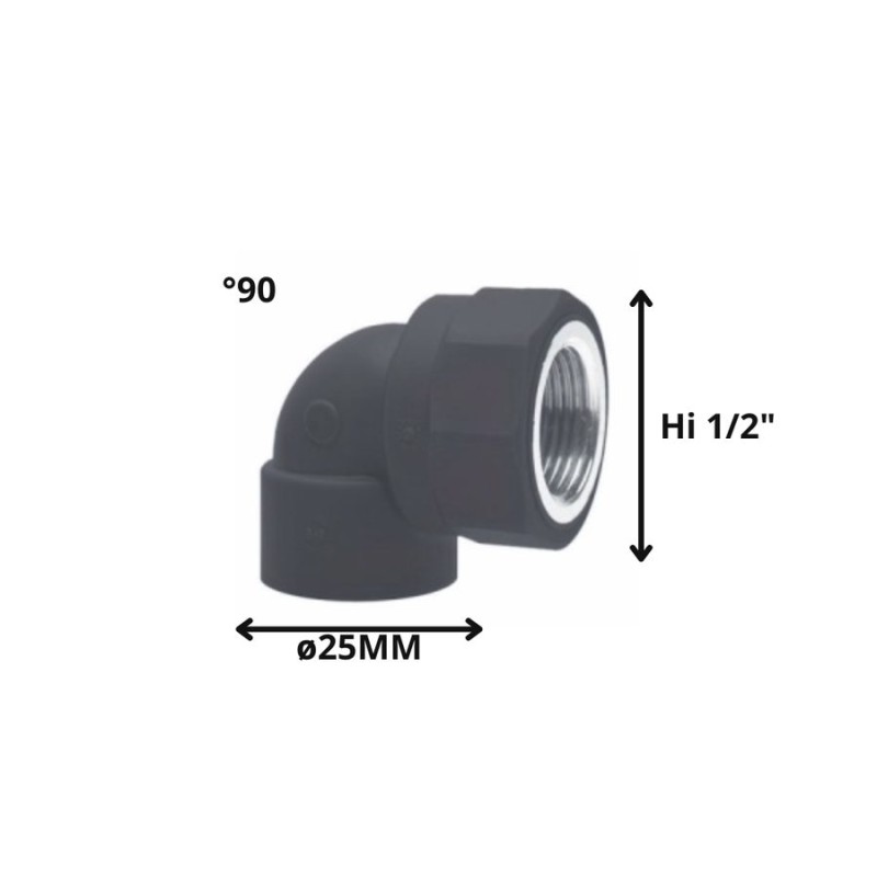 CODO POLIFUSION ROSCA METAL HI 25 MM 1/2"
