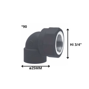 CODO POLIFUSION ROSCA METAL HI 25 MM 3/4"