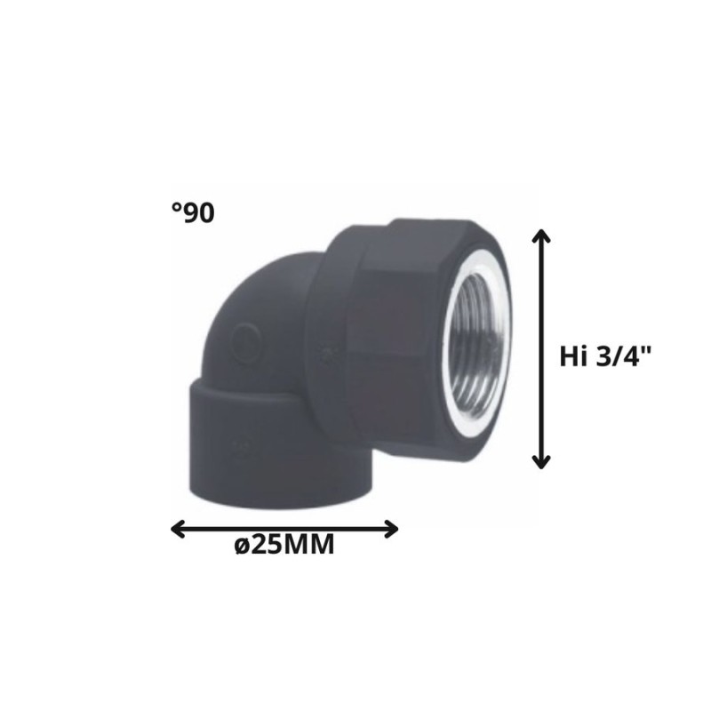 CODO POLIFUSION ROSCA METAL HI 25 MM 3/4"