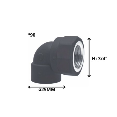 CODO POLIFUSION ROSCA METAL HI 25 MM 3/4"
