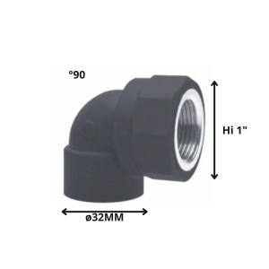 CODO POLIFUSION ROSCA METAL HI 32 MM 1 "