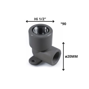 CODO POLIFUSION ROSCA METAL HI 20 MM 1/2" CON SOPO