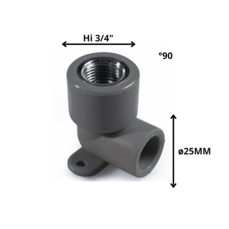 CODO POLIFUSION ROSCA METAL HI 25 MM 3/4" CON SOPO