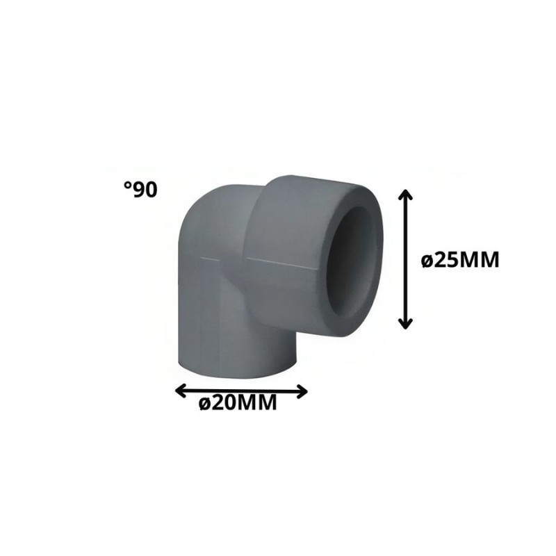 CODO POLIFUSION REDUCCION 25X20 MM