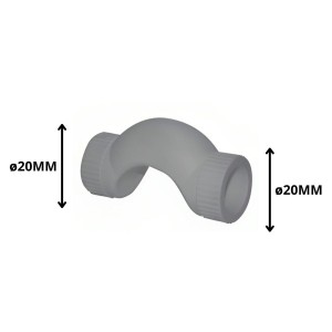 PASATUBO POLIFUSION CORTO TIPO PUENTE 20 MM 90530