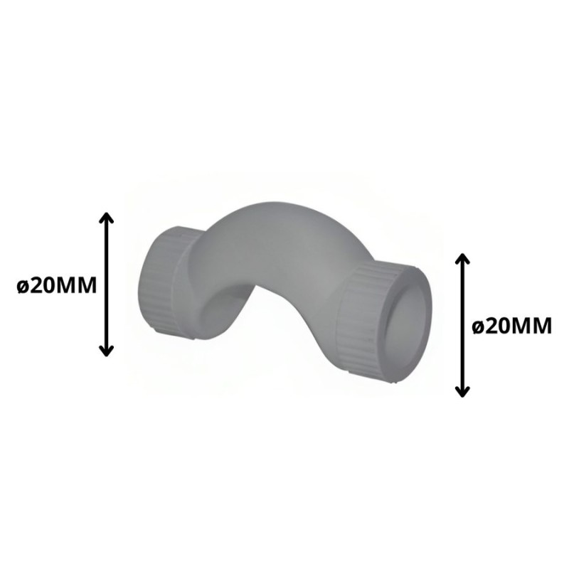 PASATUBO POLIFUSION CORTO TIPO PUENTE 20 MM 90530