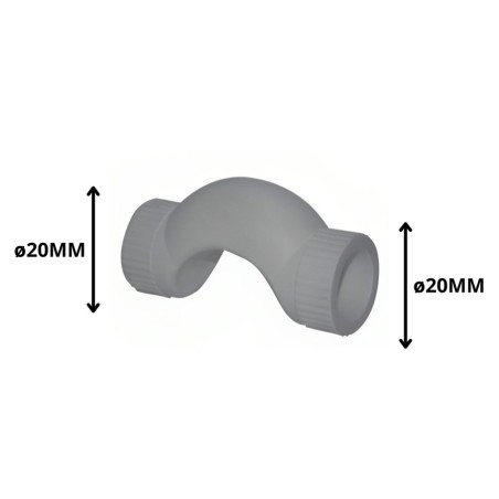 PASATUBO POLIFUSION CORTO TIPO PUENTE 20 MM 90530
