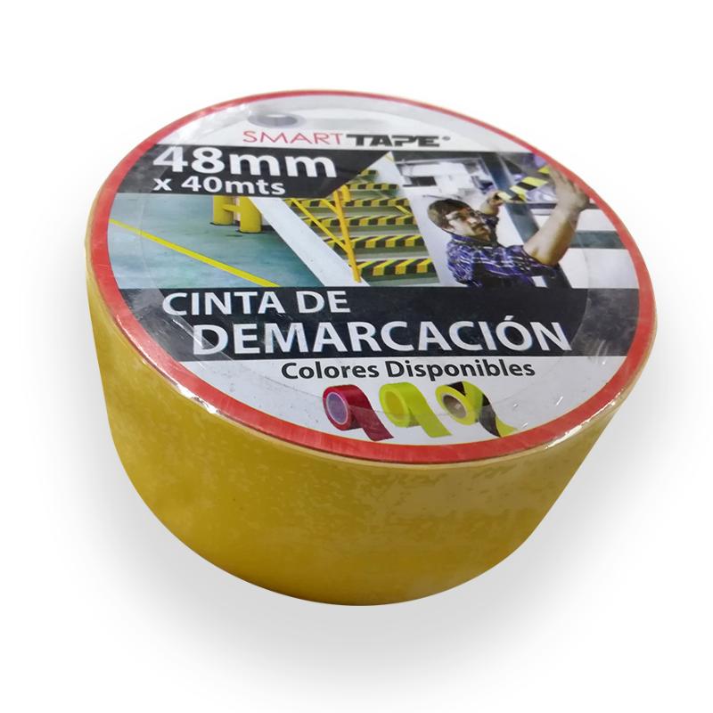Cinta De Demarcacion Amarilla Smart Tape 48 Mm X 4