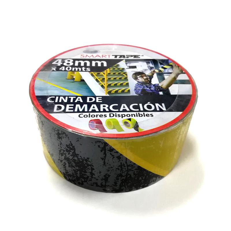 Cinta De Demarcacion Amarilla Negro Tape 48 Mm X 4