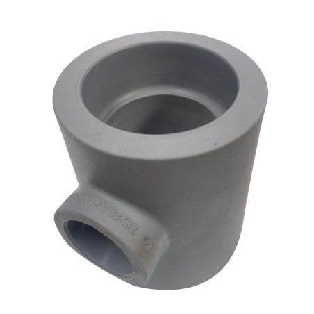 TEE POLIFUSION REDUCCION 63X32X63 MM