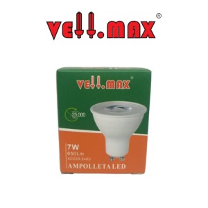 AMPOLLETA LED VELLMAX GU-10 LUZ FRIA 6-7 W PATA PA