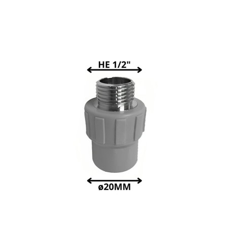 TERMINAL POLIFUSION ROSCA METAL HE 20X1/2"