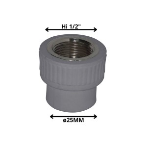 TERMINAL POLIFUSION ROSCA METAL HI 25X1/2"