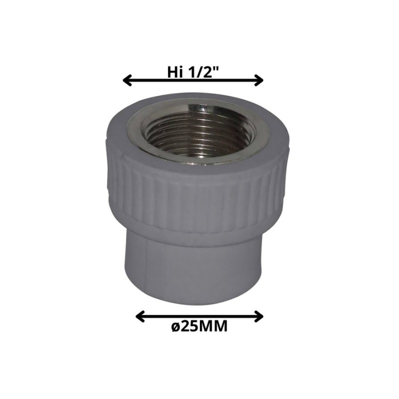 TERMINAL POLIFUSION ROSCA METAL HI 25X1/2"