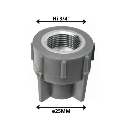 TERMINAL POLIFUSION ROSCA METAL HI 25X3/4"